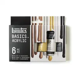 Sada akrylových barev Liquitex 6ks metalické 22ml